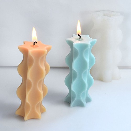 Geometric column silicone - silicone, mold