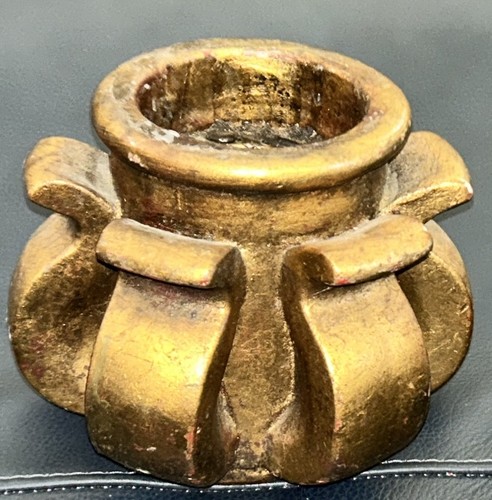 Vtg mcm 70s gold gilt - gilt, 6