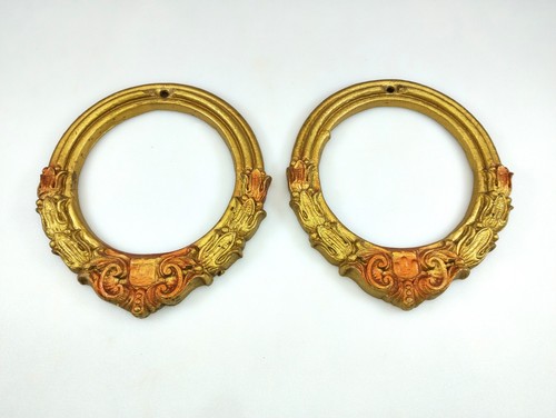 Vintage gold plaster ornate - plaster,