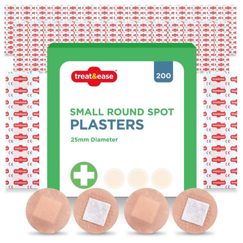200 round spot plasters - 200,