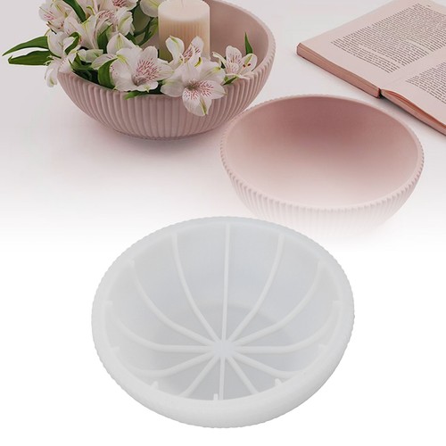 Small striped bowl mold round - small,