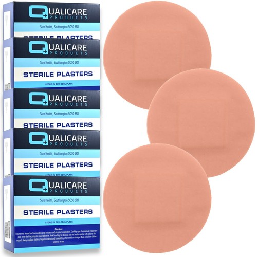 500 washproof round plasters - 500,