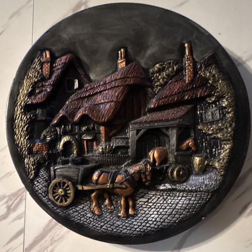 Vintage plaster relief - vintage, 3d