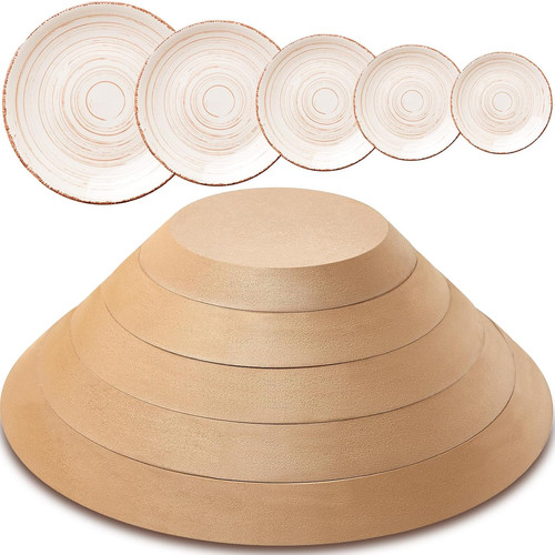 Pcs round pottery molds for - 5,