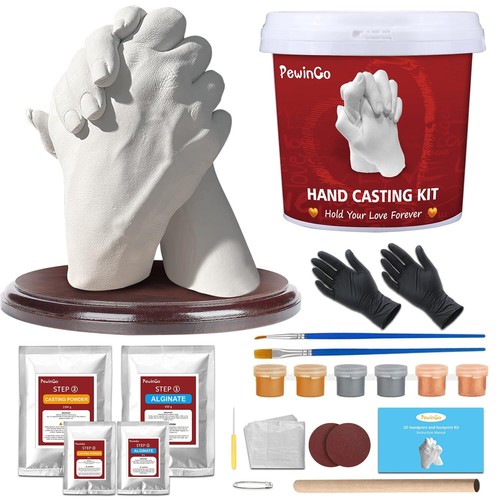 Hand casting kit with - hand,