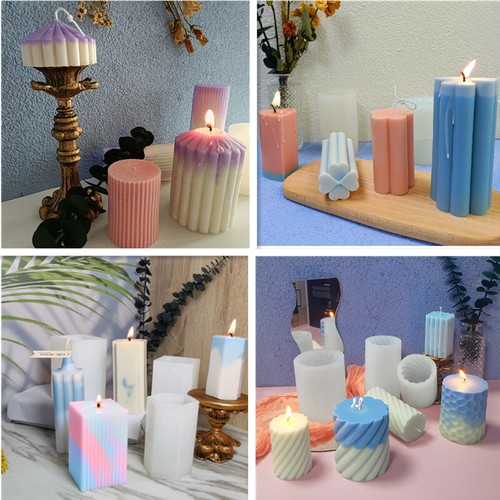 Pillar heart candle mould - 3d,