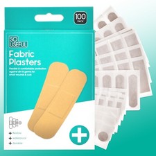 Assorted Fabric Plasters 100Pk