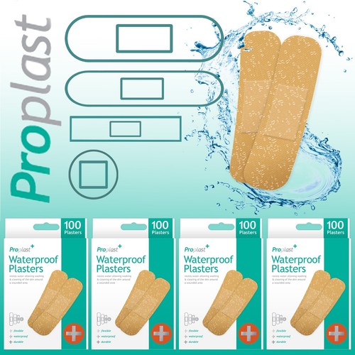 Waterproof plasters 400pc - plasters,